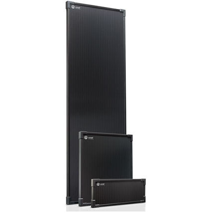 Фотоэлектрическая панель с тонким слоем - SOLARTHIN™ SERIES - XUNZEL APPLIED SOLAR & WIND ENERGY - с двойным стеклом / черная