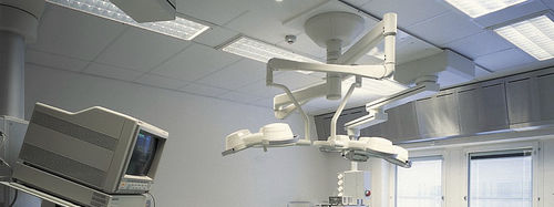 Подвесной потолок из асбеста - MEDICARE AIR - SEMS METAL A.S - из панелей / для чистого помещения / акустический