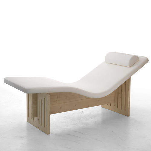 Современный шезлонг - COMFORT - Carmenta Wellness - из искусственной кожи / из дерева / для профессионального использования