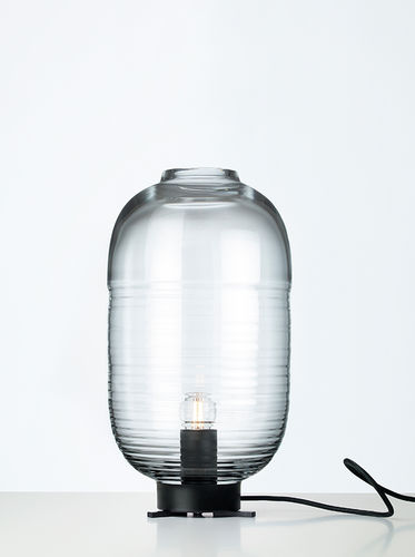 Настольная лампа - LANTERN - BOMMA - из стекла / современная / проводная