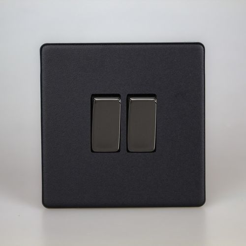 Клавишный переключатель - NMT-RS2 - ALSO & CO - встраиваемый / двойной / из металла