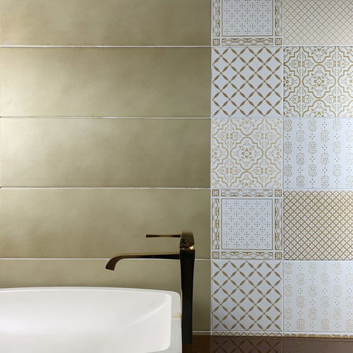 Плитка из керамики - WONDER W360 - Wonder's Patch W300 WP Beige - AcquarioDue - рельефная / для интерьера / для ванной комнаты