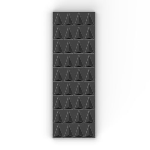 Плитка из керамики - KUSPIS_WONDER W355 NERO - AcquarioDue - блестящая / текстурированная / 3D