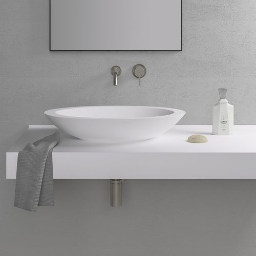 Настольная раковина - SPOON - Lusso Stone - из минерального сплава / овальная / классическая