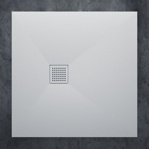 Квадратный душевой поддон - Lusso Stone - приподнятый / из камня / из бетона