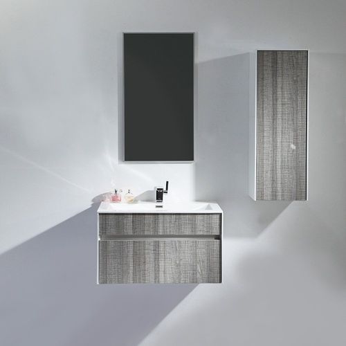 Подвесная тумба под умывальник - MIRAGE - Lusso Stone - из минерального сплава / из ясеня / современная