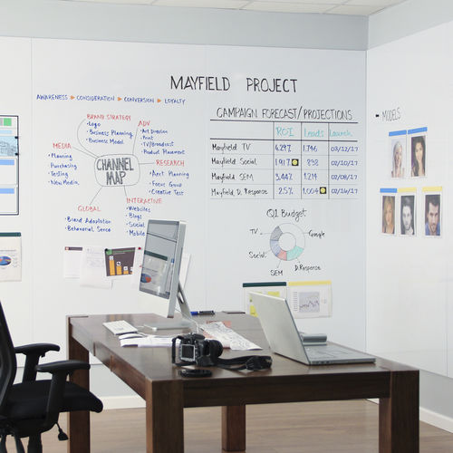 Магнитная картина - WHITEWALLS—Whiteboard Panels - Magnatag Visible Systems - стираемая / настенная / большой формат