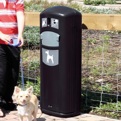 Мусорный контейнер для собак - RETRIEVER CITY™  - Glasdon Group Limited - из металла / с диспенсером пакетов / с крышкой