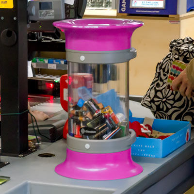 Контейнер для использованных батареек - C-THRU™ 5L BATTERY RECYCLING - Glasdon Group Limited