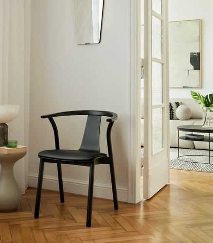 Современное кресло - MORIS - take me HOME. - из искусственной кожи / из ясеня / из фанеры