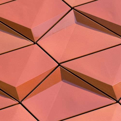 Облицовка фасада из керамики - LAUFEN, SWITZERLAND - m&r Manufaktur GmbH - 3D / имитация кафельной плитки / декоративная