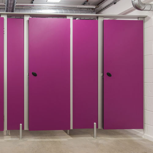Сантехническая кабина из нержавеющей стали - MEZZO - Washroom Washroom Limited - из алюминия / для туалета / для общественных учреждений