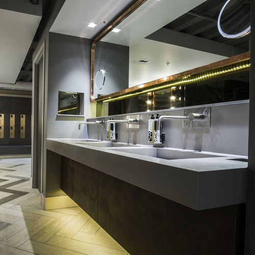 Квариловая столешница для раковины - ZODIAQ - Washroom Washroom Limited - для профессионального использования