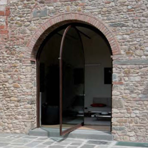 Наружная остекленная дверь из стали - FLORENCE ITALY PRIVATE VILLA - LF ITALY