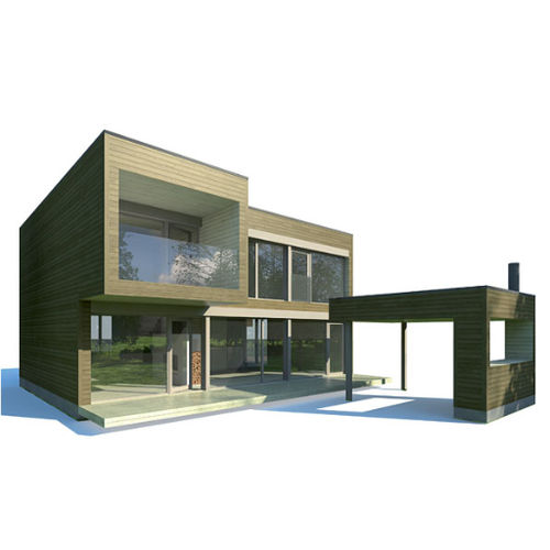 Сборный дом - PLUSHOUSE A 178 - Polar Life Haus - экологический / современный / двухэтажный