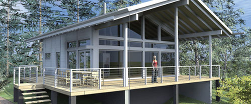 Сборный дом - POLAR 103 - Polar Life Haus - экологический / современный / с террасой