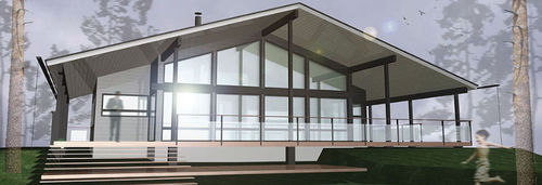 Сборный дом - POLAR 138 - Polar Life Haus - экологический / современный / с террасой