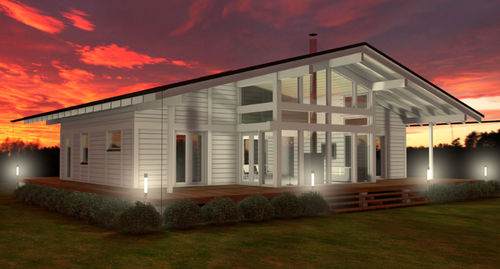 Сборный дом - POLAR SWAN 193 - Polar Life Haus - экологический / современный / с террасой