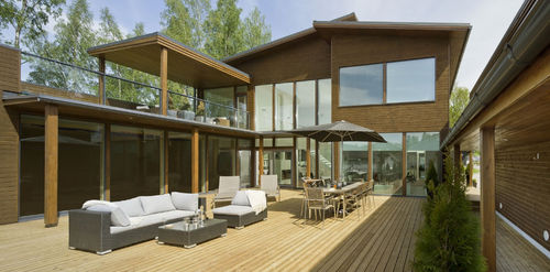 Сборный дом - RUSKA - Polar Life Haus - экологический / современный / с террасой