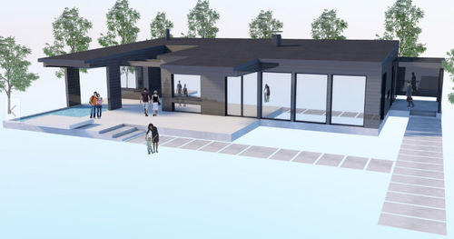 Сборный дом - VILLA BLACK - Polar Life Haus - экологический / современный / одноэтажный