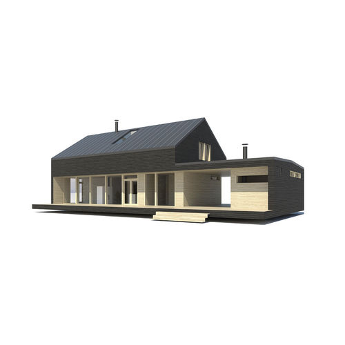 Сборный дом - PLUSVILLA 160S - Polar Life Haus - экологический / современный / двухэтажный