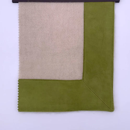 Текстильный бордюр Для пледа - SUEDE FRAME  - ARTIGIANI DEL CASHMERE - Для одеяла / персонализированный / из кашемира