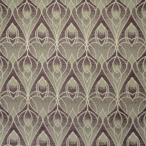 Обивочная ткань - CLARET NOUVEAU PATTERN - Loome Fabrics - для штор / с рисунком / из полиэстера