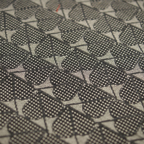 Обивочная ткань - BACKHAUSEN ART DECO : HERZBLATT BLACK - Loome Fabrics - с рисунком / из хлопка / из вискозы