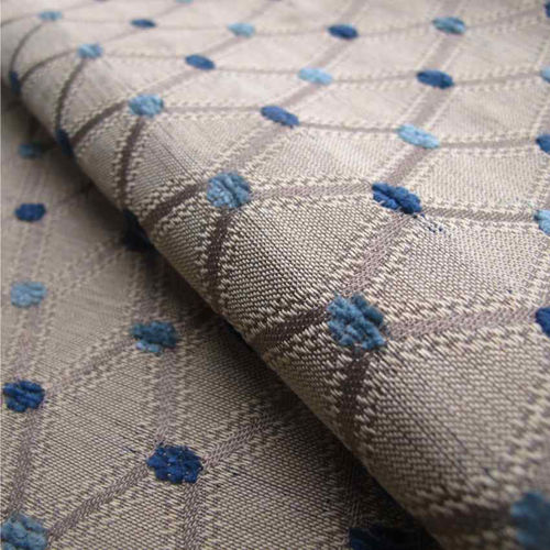 Обивочная ткань - BERKELEY ATLANTIC - Loome Fabrics - в клетку / из полиэстера / из вискозы