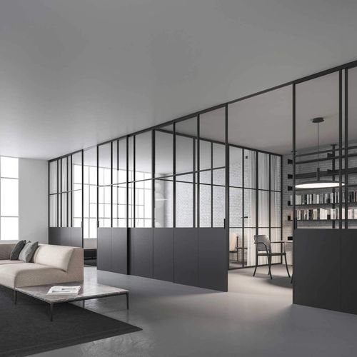 Дверь для интерьера - OFFICINA  - adielle srl - из алюминия / створчатая / раздвижная