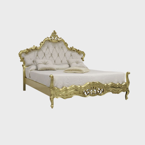 Кровать размер king size - LUANA CLASSIC - ORSITALIA - размер queen size / стиль Людовик XIV / с обитым изголовьем
