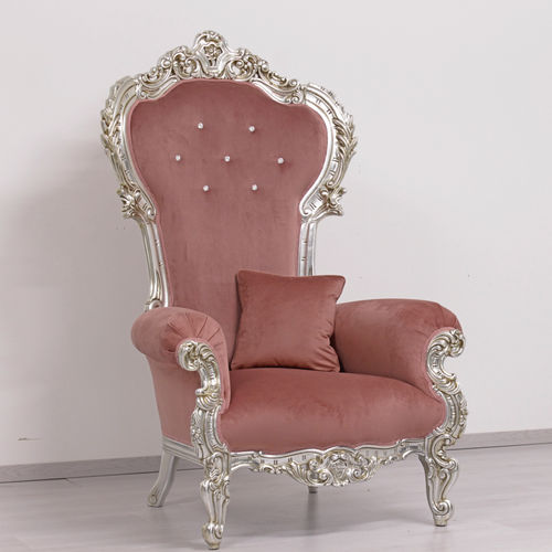 Кресло новое барокко - TRONO SMALL - ORSITALIA - из бархата / из хлопка / из водоотталкивающей ткани