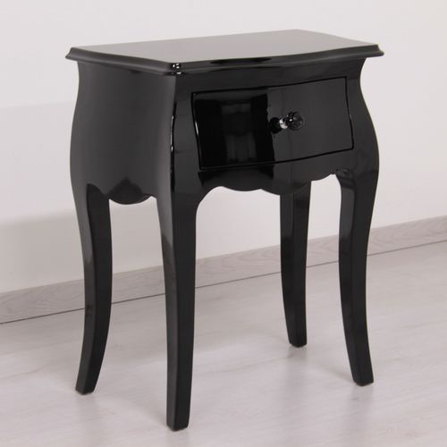 Классический ночной столик - BUTTERFLY 1 DRAWER - ORSITALIA - из лакированной древесины / из цельной древесины / из блестящей лакированной древесины