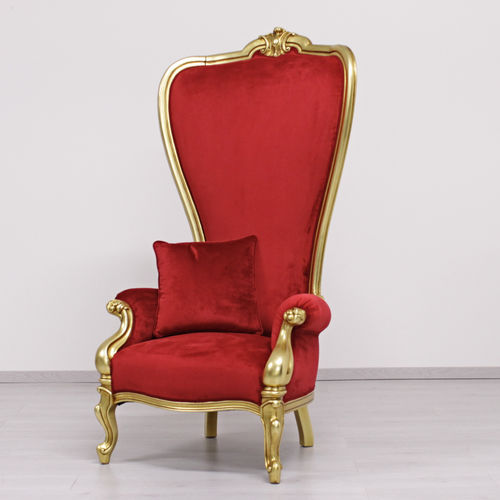 Кресло Людовик XVI - RE SOLE THRONE - ORSITALIA - из бархата / из водоотталкивающей ткани / из шерсти