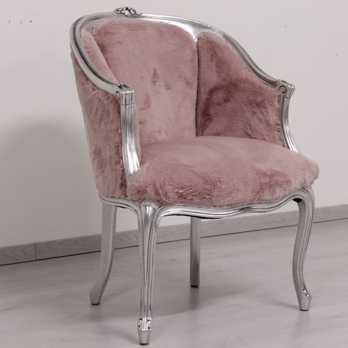 Кресло в стиле Людовика XVI - ROSA - ORSITALIA - из ткани / из экологического меха / из бука