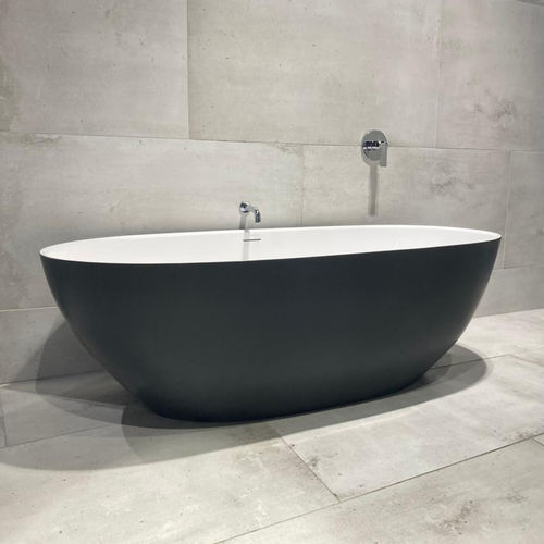 Овальная ванна - ALANA INTEGRATED OVERFLOW - Livingstone Baths - отдельностоящая / из композита / современная