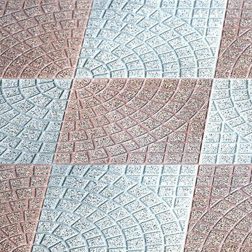 Мостовая из порфира - VENTAGLIO/CURVA - Giulioli Pavimenti - из мраморной крошки / из цемента / для наружного применения