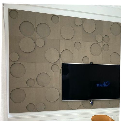 Настенная акустическая панель - DOTS - Okko Design AB - из натурального волокна / из полиэстера / прямоугольная