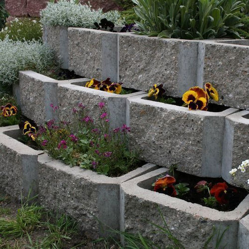 Кадка для садовых растений из высокопрочного бетона - CUP STONE - KB BLOK - прямоугольная / для бытового использования / для наружного применения