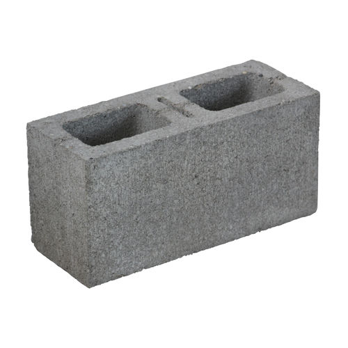 Полый бетонный блок - 1-15 A/B - KB BLOK - для несущей стены / с высоким сопротивлением / высокого качества