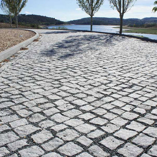 Напольная плитка из гранита - COBBLES : DARK GREY - DVTSTONE - противоскользящая / для пешеходных переходов / с возможным проездом транспорта