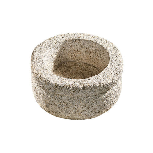 Садовый горшок из гранита - BASALT - PANGEA - отдельностоящий / круглый / овальный