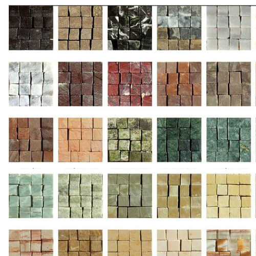 Мозаика из натурального камня - TESSERAE - PANGEA - текстурированная / для интерьера / для наружного применения