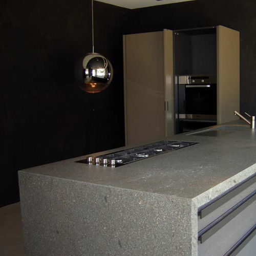 Рабочая поверхность из камня - GREY-GREEN PORPHYRY - EURO PORFIDI - для профессионального использования / для кухни