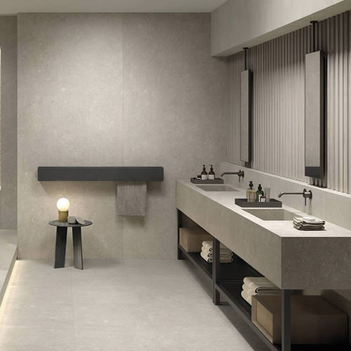 Плита из камня из керамогранита - SANDALO - KRONOS CERAMICHE - для напольной поверхности / для фасада / для ванной комнаты