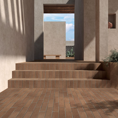 Плитка из керамогранита - MATTONE - KRONOS CERAMICHE - полированная / естественная отделка / для наружного применения
