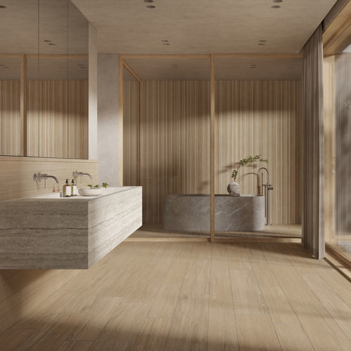 Плитка дерево - AMBRE - KRONOS CERAMICHE - естественная отделка / для интерьера / для наружного применения