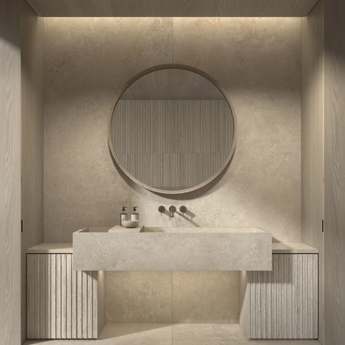 Плитка из травертина - AURUM - KRONOS CERAMICHE - структурная / для интерьера / для ванной комнаты