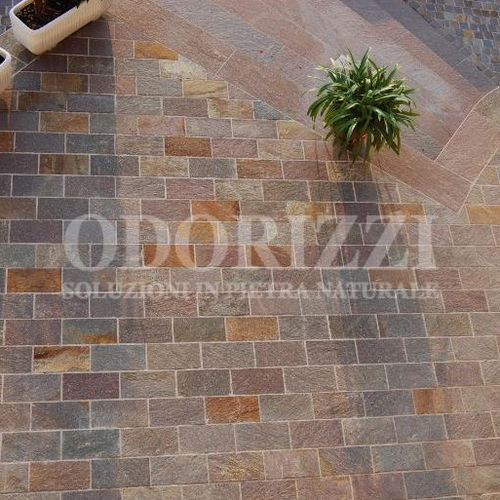 Уличная плитка из порфира - CAMPARTA® : SPLIT TILES - ODORIZZI soluzioni in pietra - для наружного применения / противоскользящая / антифриз