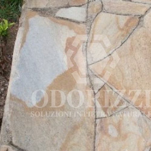 Плита из камня из кварцита - GEA'S : IRREGULAR - ODORIZZI soluzioni in pietra - для напольной поверхности / рельефная
